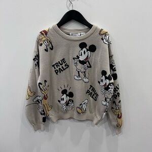 H&M Disney Mickey Mouse Sweater 8-10 Youth Pullover All Over Graphic Donald